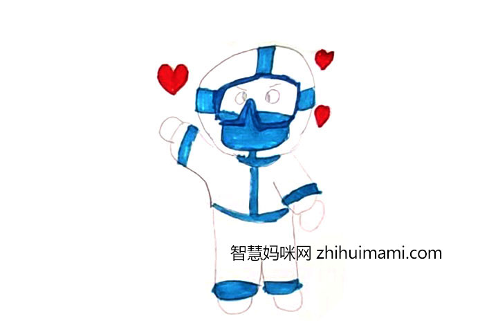 两张大白简笔画图片-图2