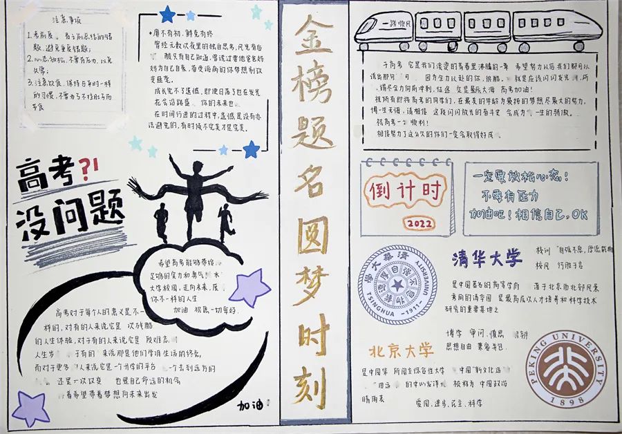 2022年高考加油主题手抄报（7张）-图5