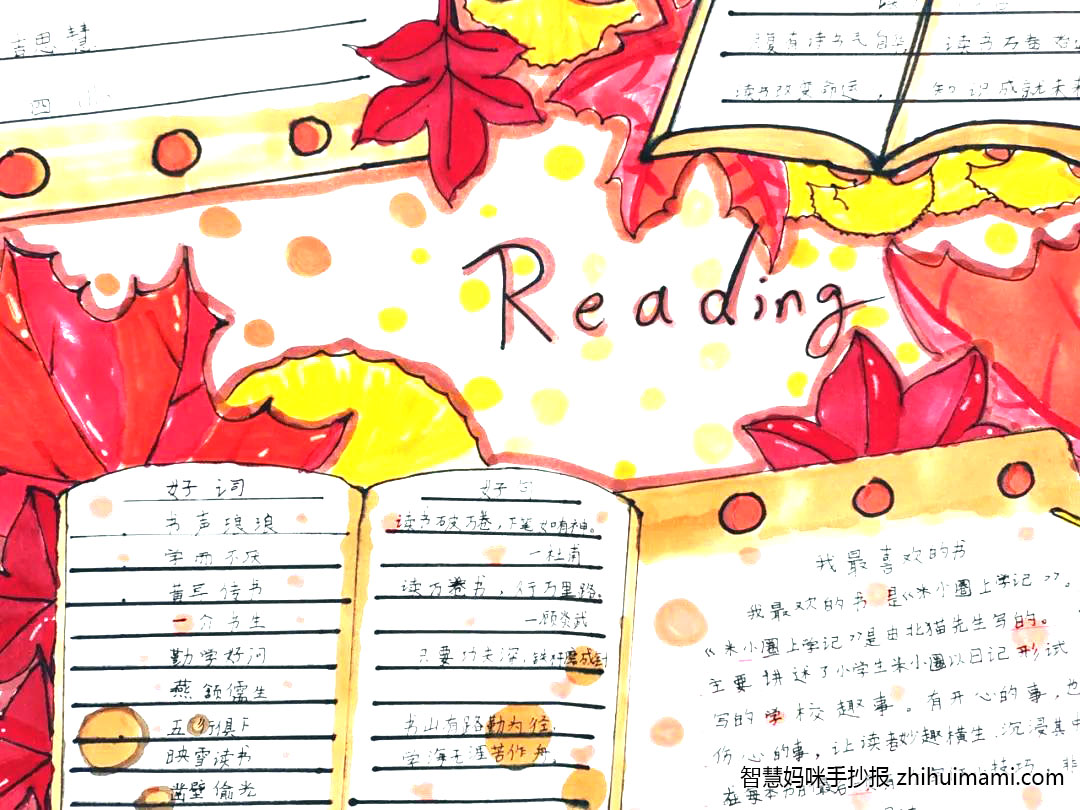 9张漂亮的好书推荐手抄报绘画作品-图3