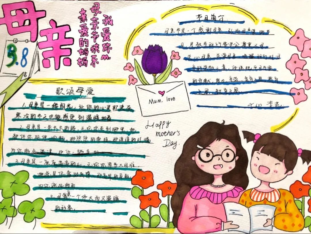 妇女节手抄报简单漂亮-图2