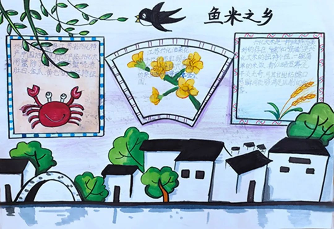 乡村生活手抄报简单漂亮