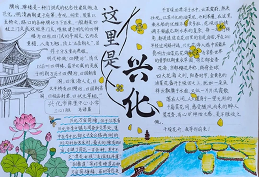 关于乡村巨变的手抄报