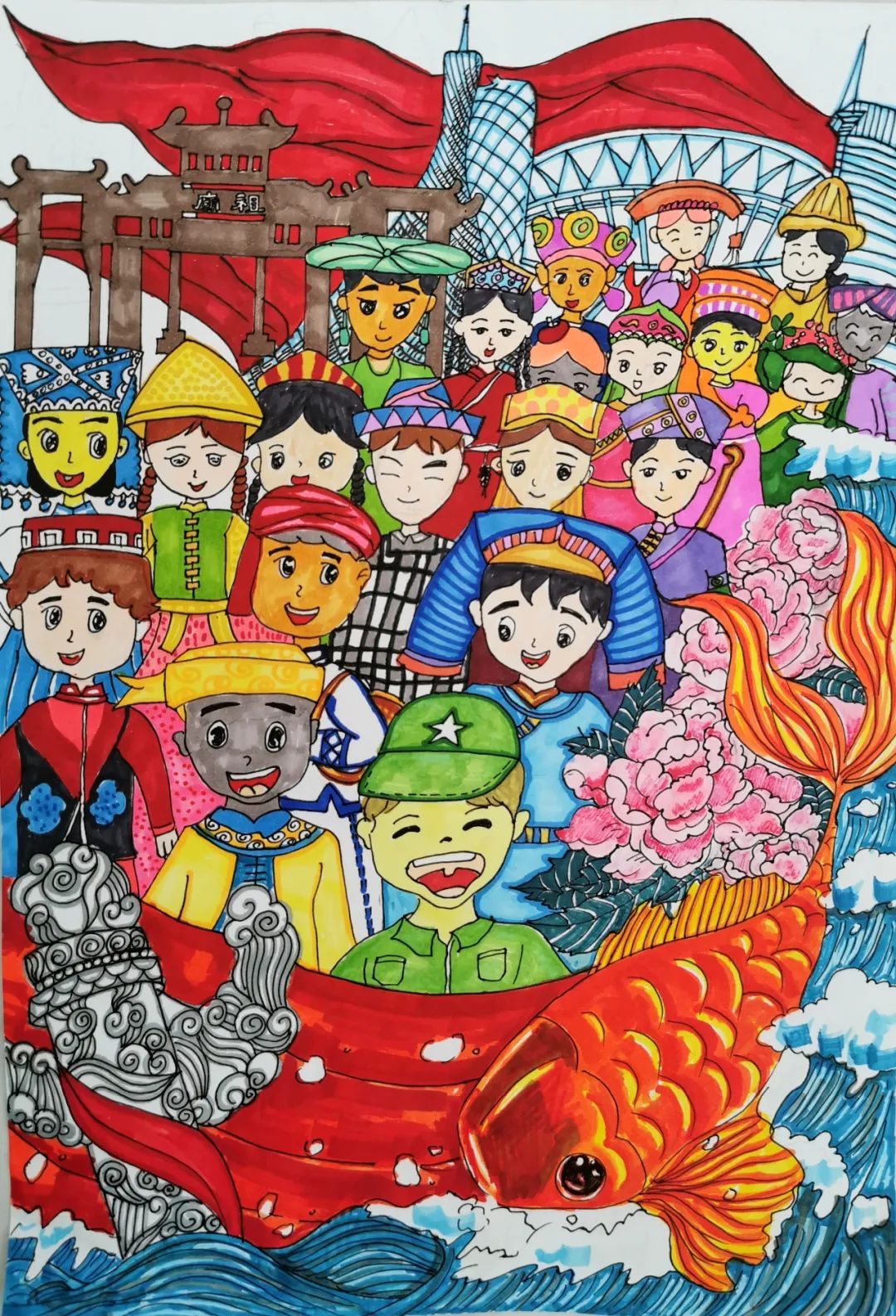 步骤2：华夏儿女一家亲