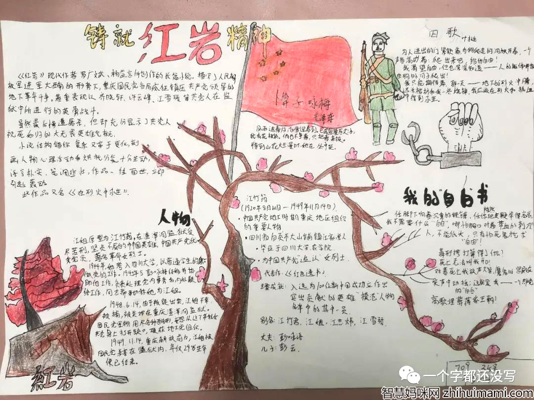 传承红岩精神 培育时代少年红色经典主题手抄报作品（精选）-图3