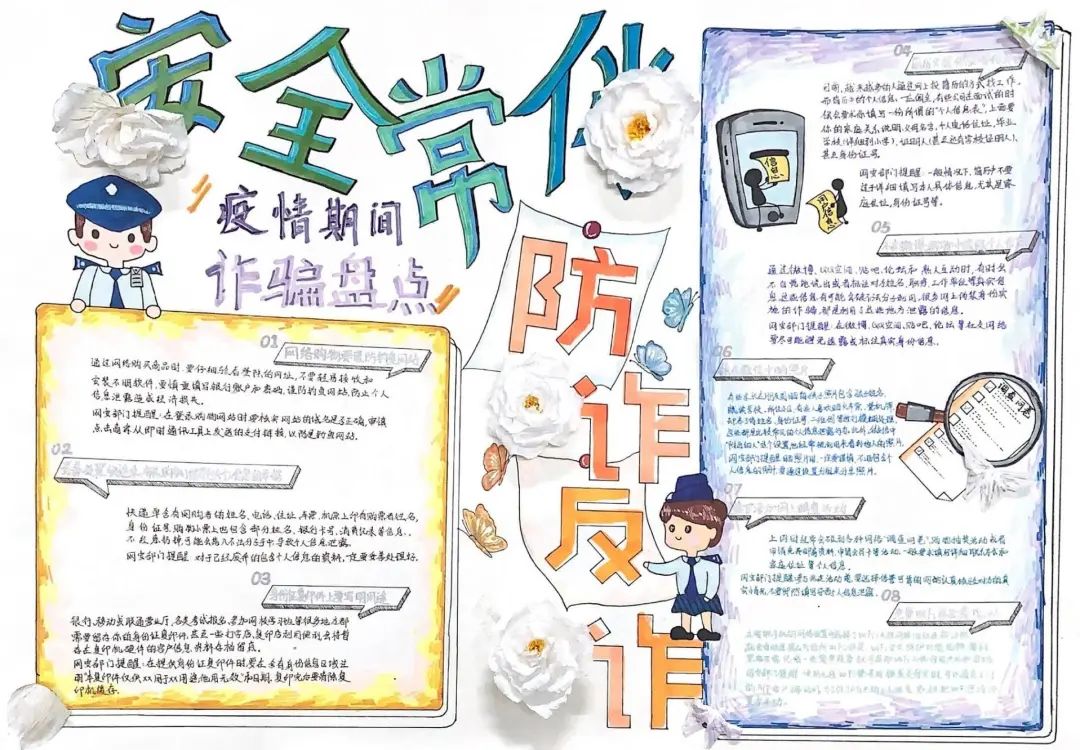 2022反网络诈骗手抄报获奖作品-图4