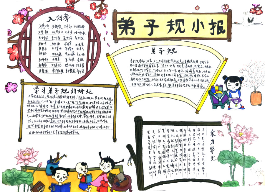 7张关于弟子规的手抄报一等奖（附原文及解释）-图6