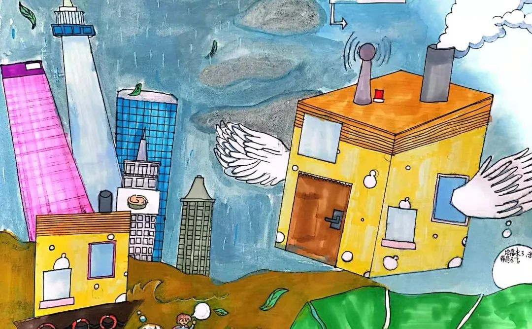 漂亮的科幻儿童画 孩子们笔下的科幻世界真是令人神往！-图5