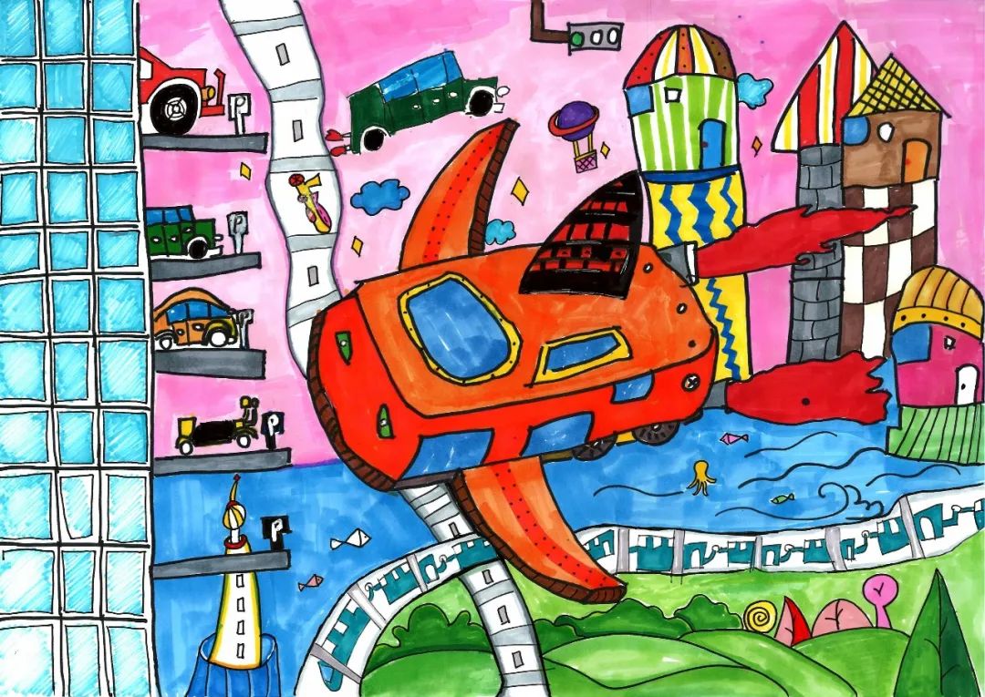 六一儿童节儿童画作品二等奖（7张）-图6