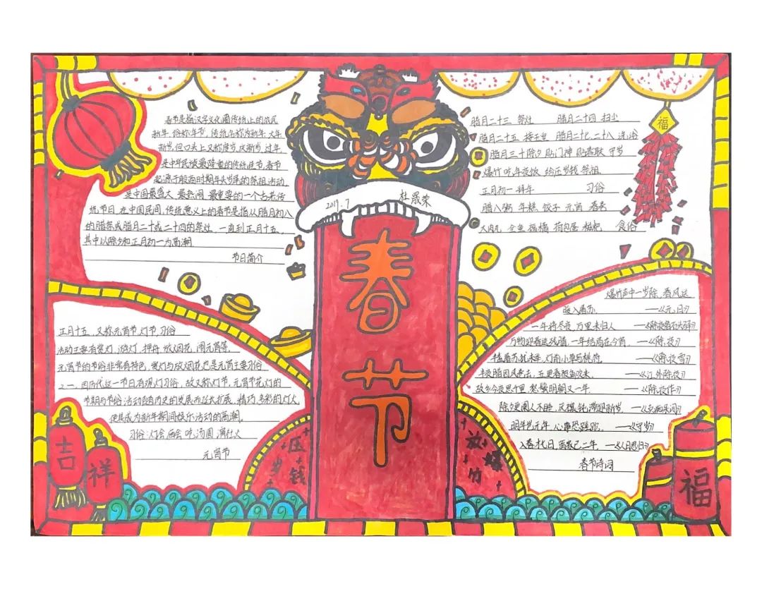 2022虎年手抄报一等奖作品-图2