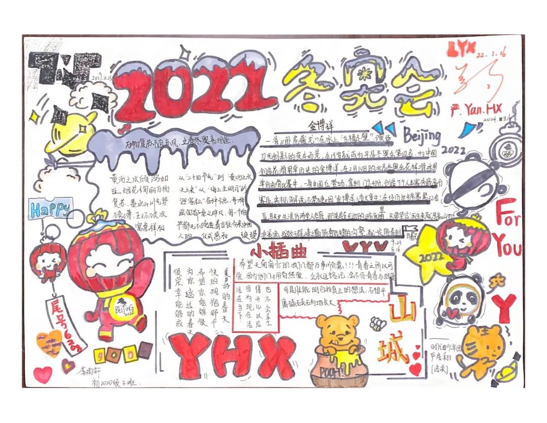 2022北京冬奥会主题手抄报（5张）-图4