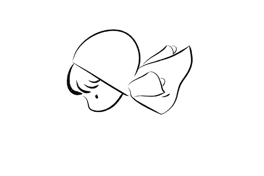 用字母R画一个可爱的小女孩-图4