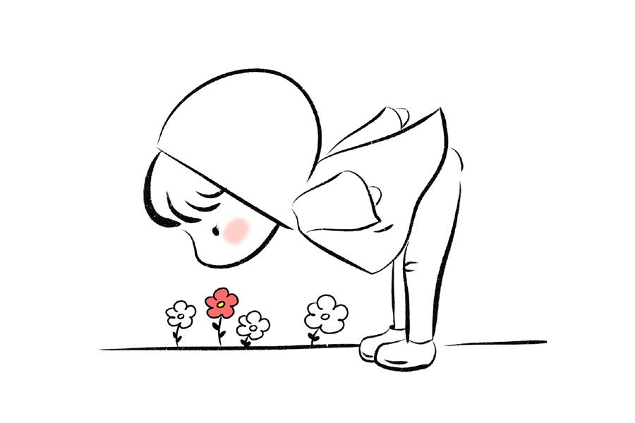 用字母R画一个可爱的小女孩-图8