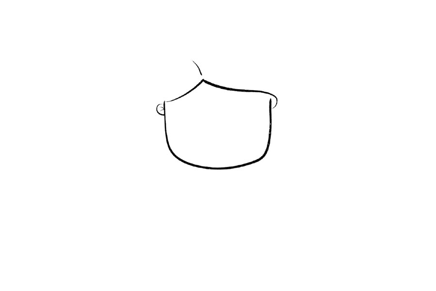 手绘卡通美人鱼简单又可爱-图1