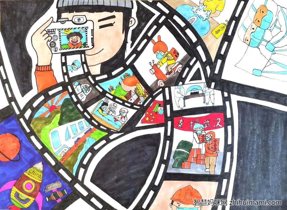 小学三年级建党节主题绘画优秀作品6张-图4