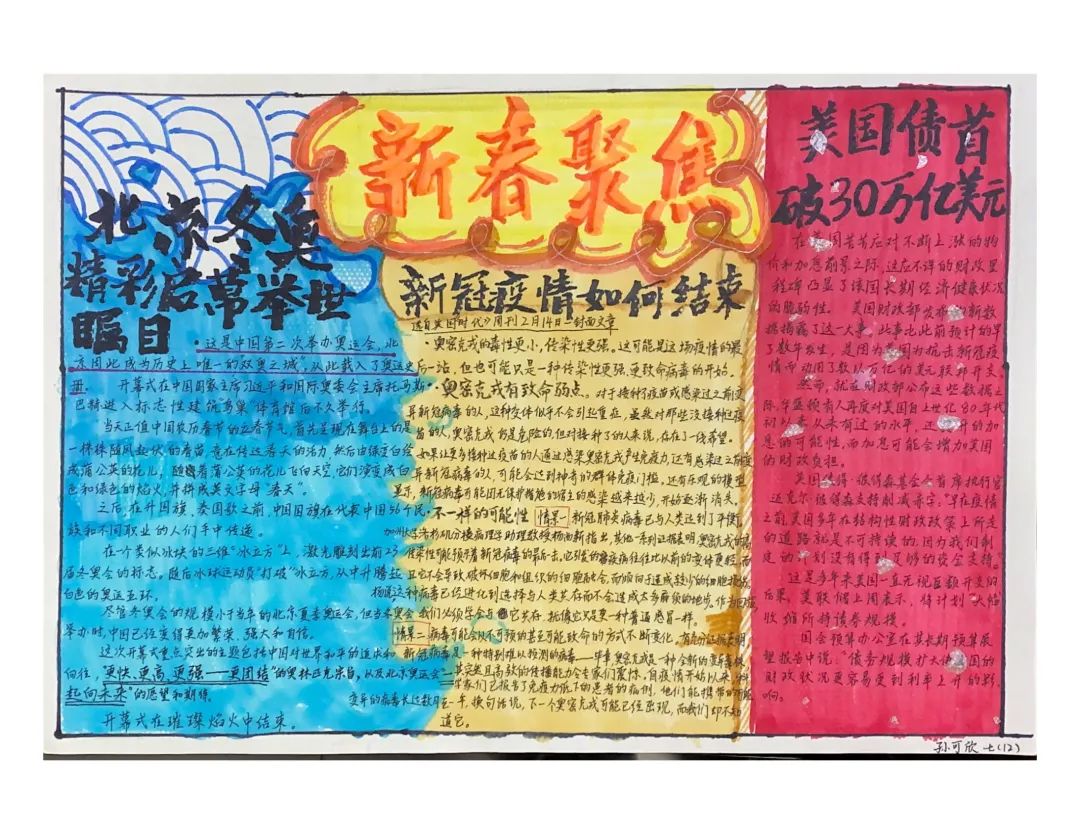 2022虎年手抄报作品简单漂亮7张-图3