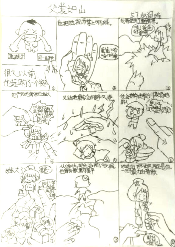 父亲节主题绘画 献给父亲的画-图7