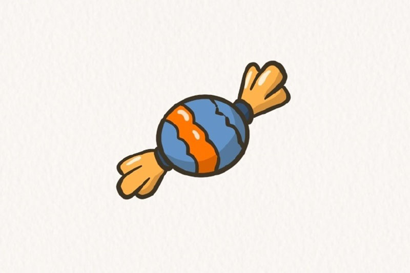 一组简单可爱的万圣节元素简笔画-图2