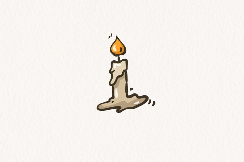 一组简单可爱的万圣节元素简笔画-图6