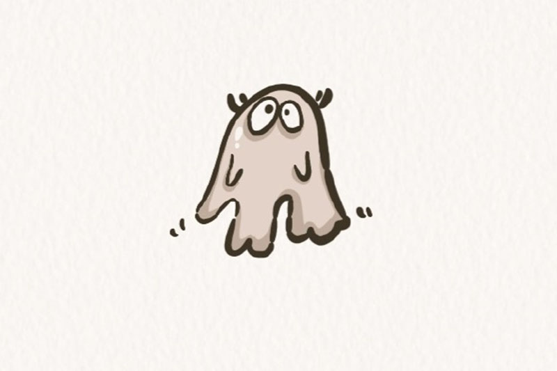 一组简单可爱的万圣节元素简笔画-图11