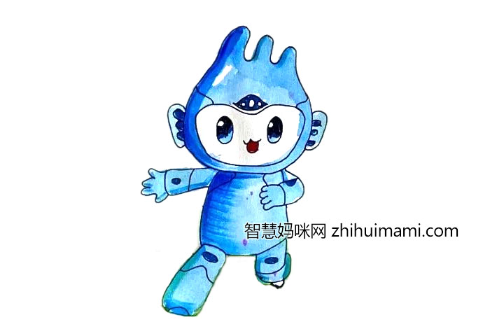 2022杭州亚运会吉祥物简笔画图片（6张）-图1