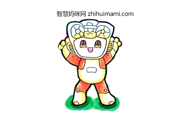 2022杭州亚运会吉祥物简笔画图片（6张）-图6