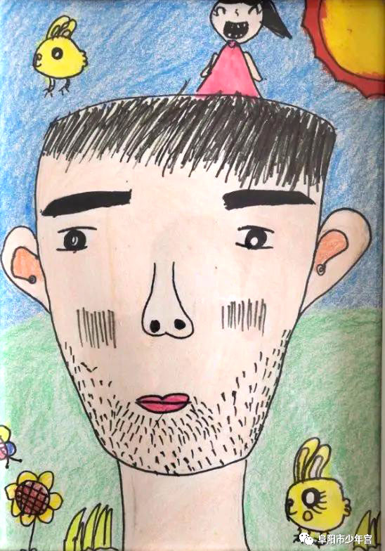 父爱如山，感恩有您 “父亲节”主题绘画作品-图4