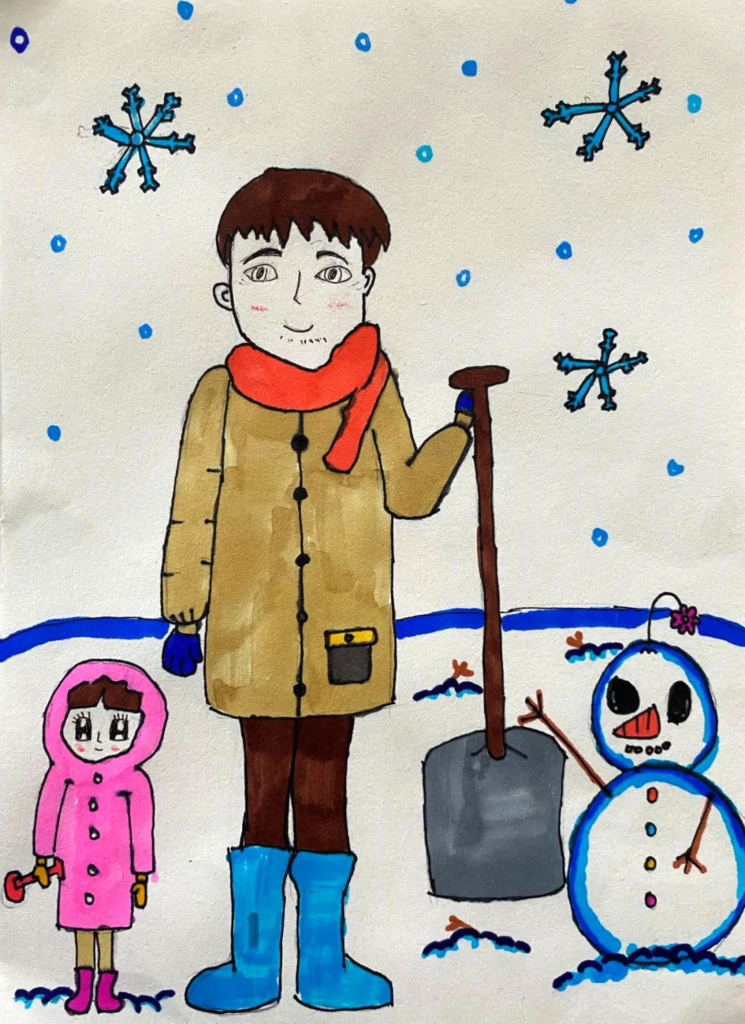 我心目中的父亲——孩子们送给父亲的画-图2