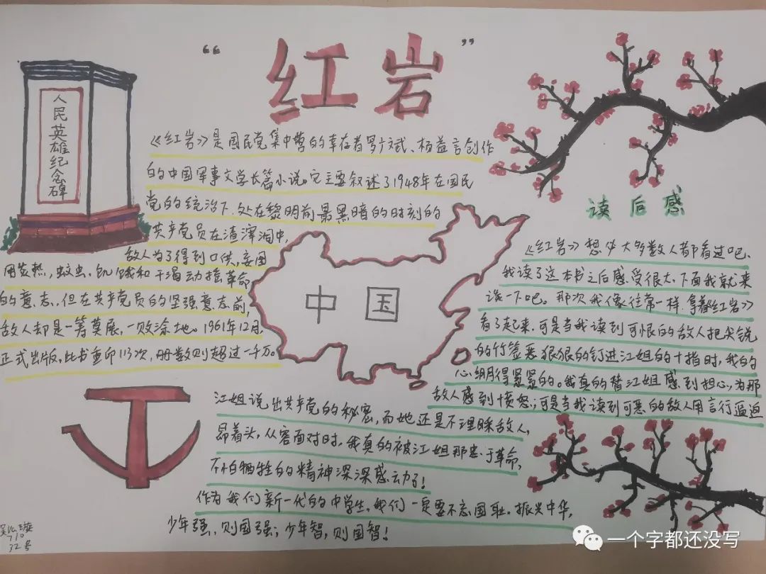 关于红岩精神 缅怀先烈的手抄报怎么画-图5