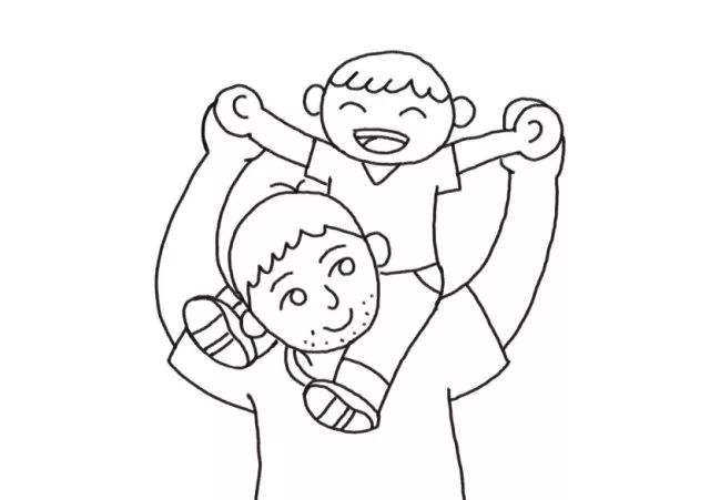 父亲节主题简笔画 爸爸是最酷的男人！-图6