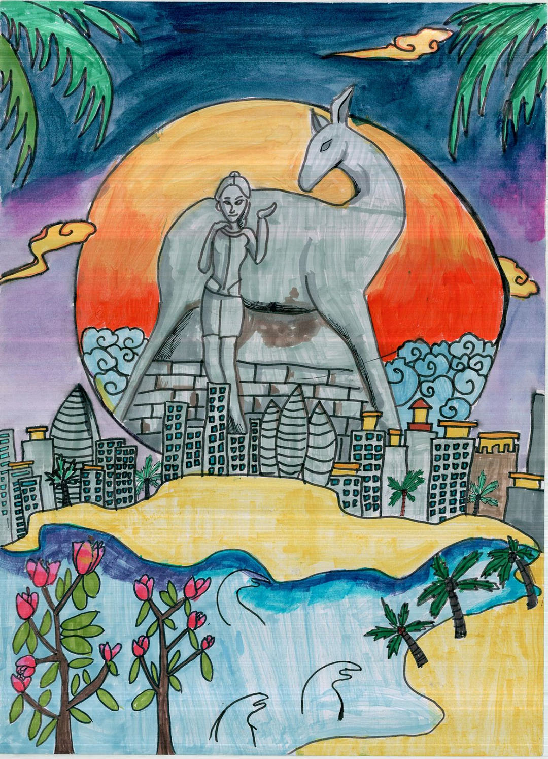 步骤8：鹿回头故事