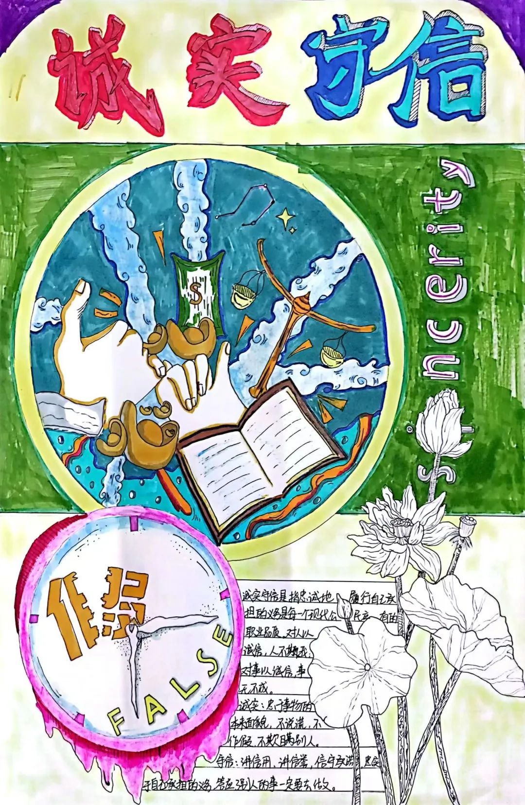 爱与诚信手抄报主题精选-图6