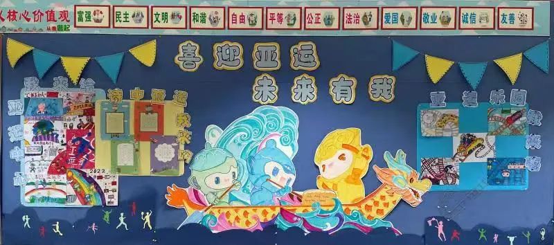 2022年迎亚运黑板报一等奖（9张）-图6