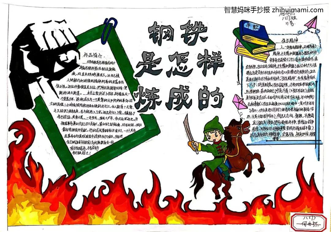 钢铁是怎样炼成的手抄报简单又漂亮-图4