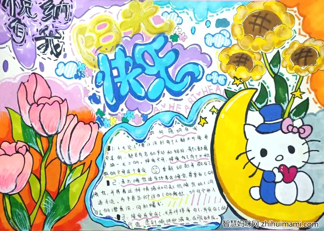 悦纳自我，自信人生 ——“5·25”心理健康教育手抄报-图2