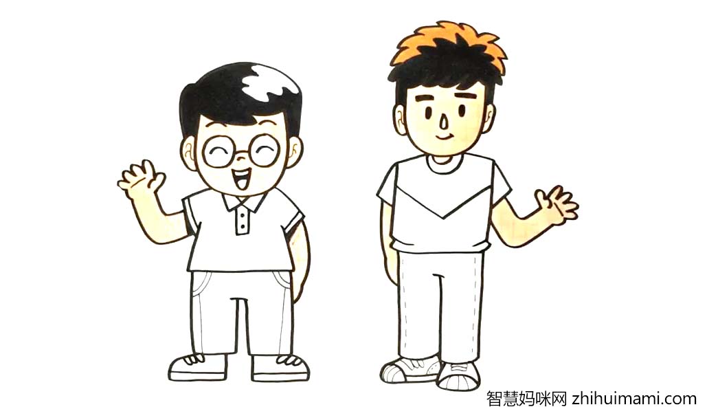 父亲节快乐，教你画出两位可爱的爸爸（详细绘画教程）-图5