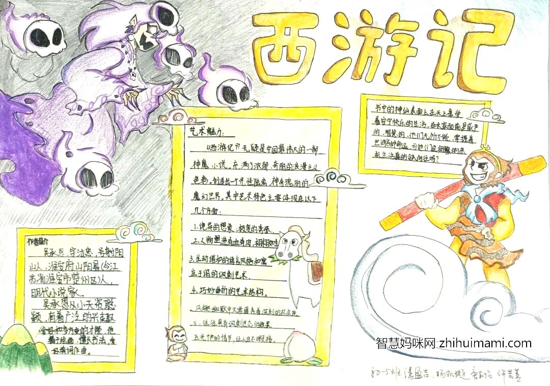 8张《西游记》的手抄报简单好画-图3