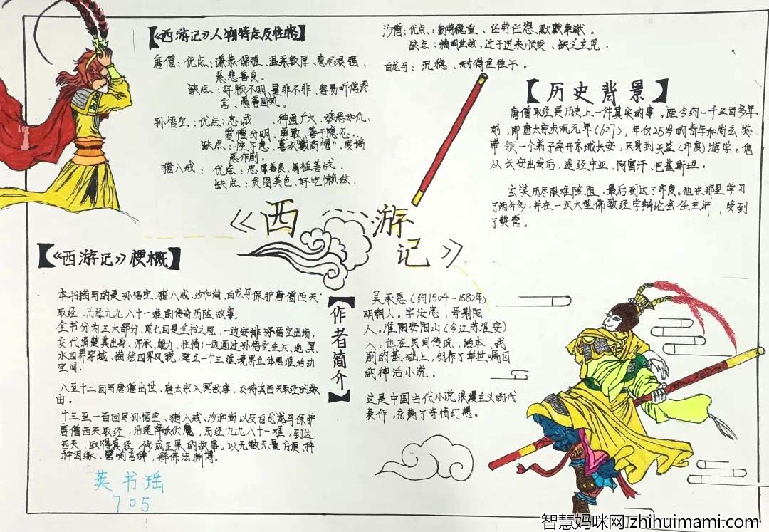 8张《西游记》的手抄报简单好画-图5