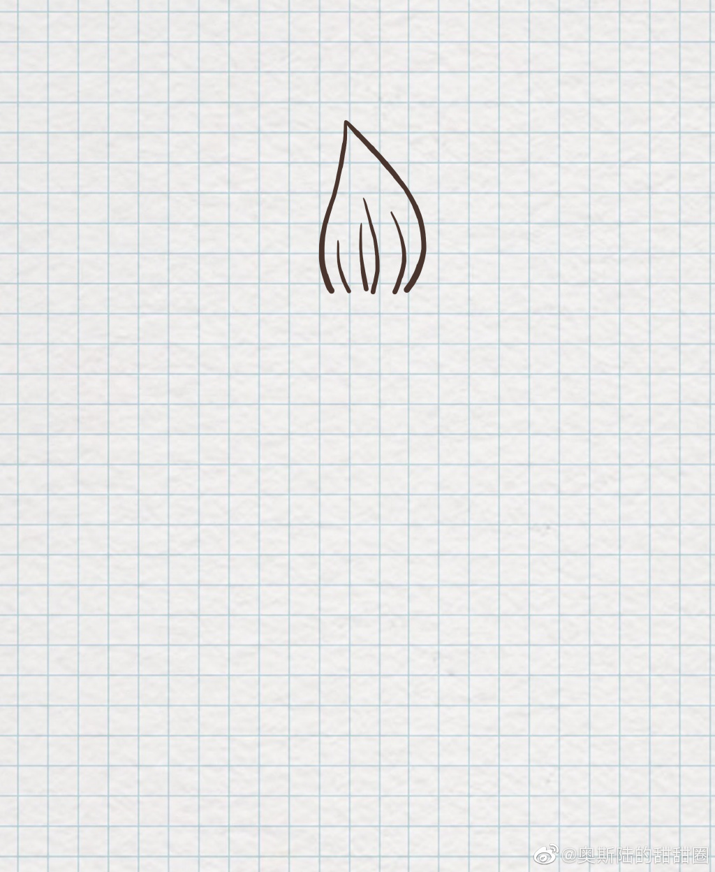 一支可爱的毛笔简笔画画法步骤 愿大家拥有神笔，答的全对！-图2