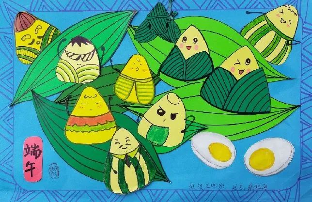 端午节主题儿童画《赛龙舟》-图2