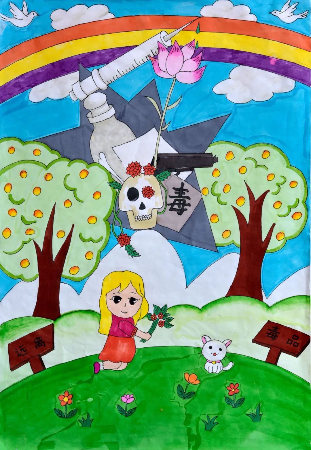 步骤3：《远离毒品珍惜生命》