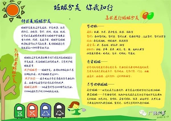 步骤4：司冬域 《垃圾分类》专家点评：参赛作品中整体感最舒服的一张，虽然绘画的元素少了，但明亮的色彩和整洁漂亮的字体令人赏心悦目。对垃圾分类的内容做得比较细致清晰，主题鲜明。