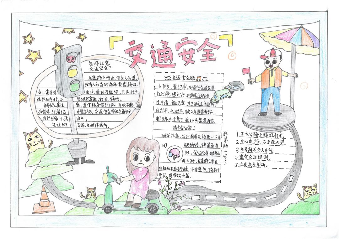 小学六年级防灾减灾手抄报-图4