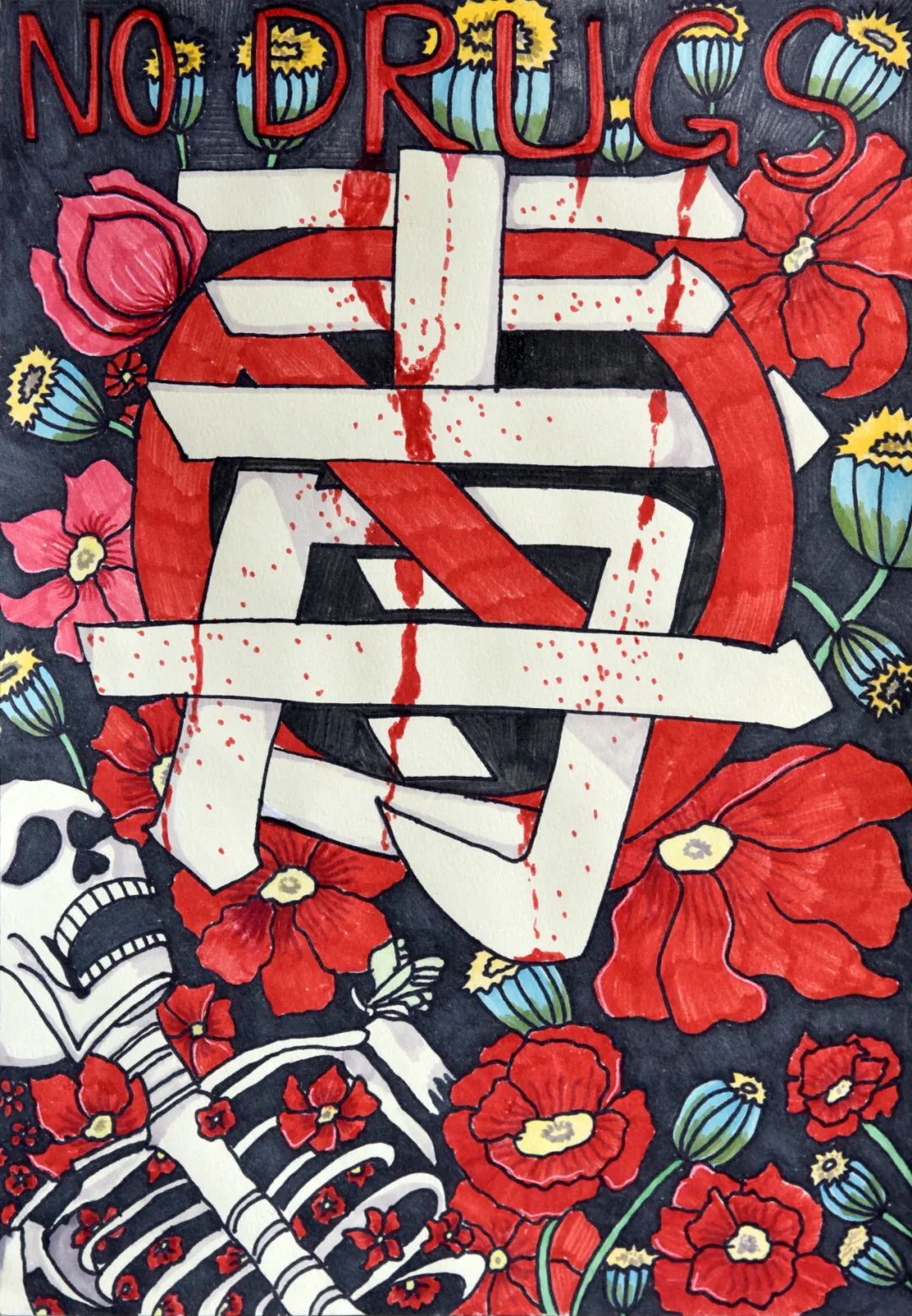 步骤7：《对毒品说NO》