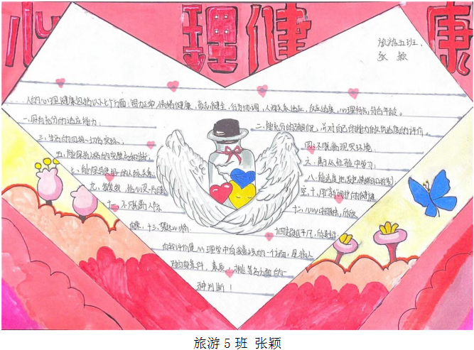 “关爱自我 从‘心’开始”心理健康主题手抄报一等奖-图4