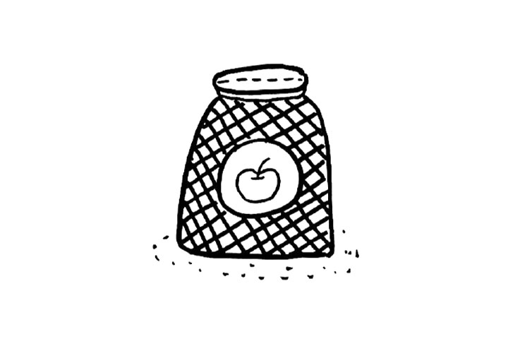 装各种东西的可爱小瓶子简笔画图片-图11