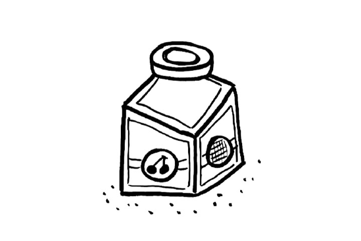 装各种东西的可爱小瓶子简笔画图片-图13