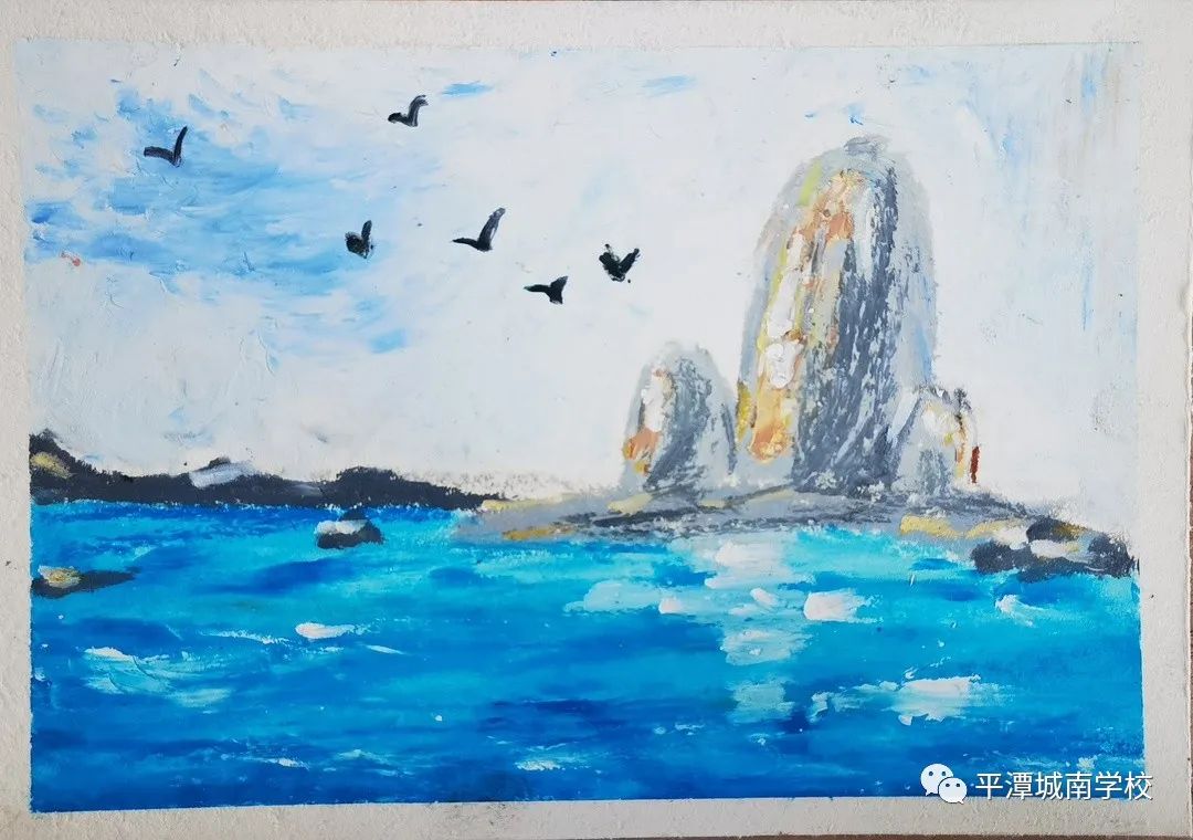 八年级“大美平潭”我的家乡主题绘画作品-图7