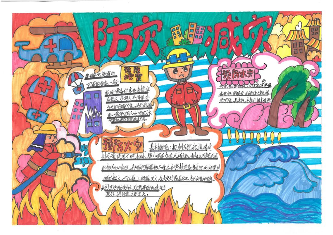 512全国防灾减灾日手抄报简单好看-图5