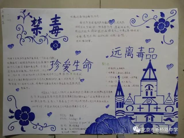 拒绝毒品 健康生活 我们在行动主题手抄报简单漂亮-图2