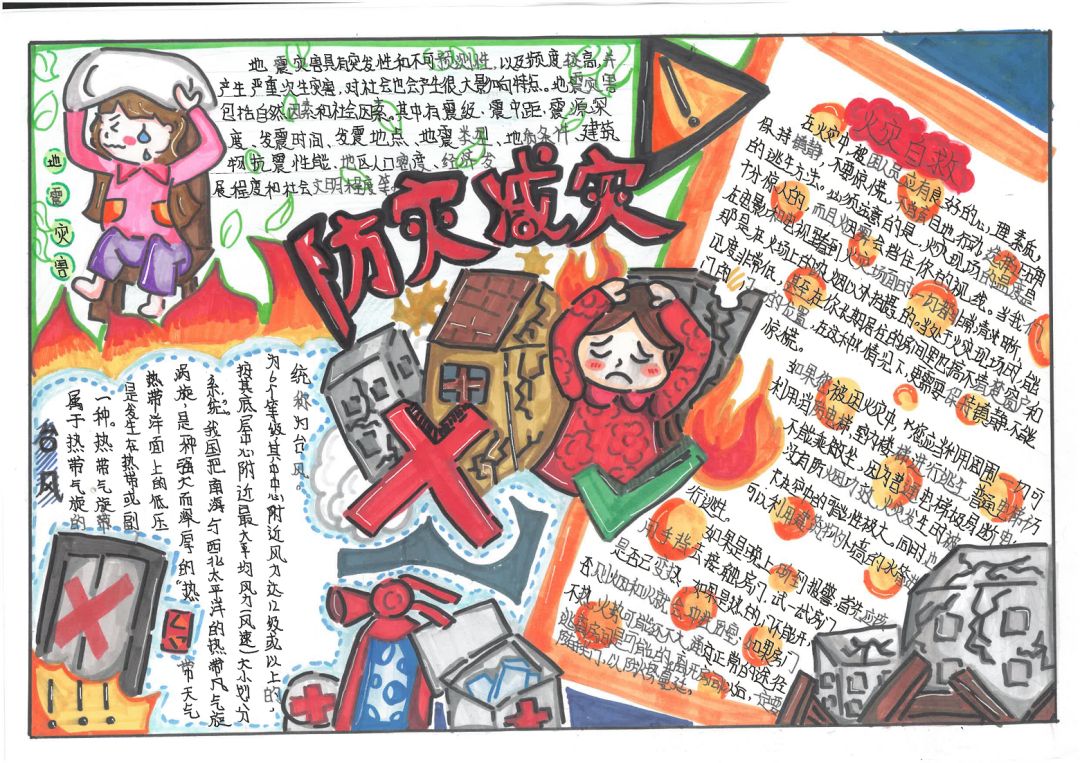 512防震减灾 珍爱生命手抄报简单好看-图3